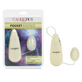 CalExotics Glow in the Dark Pocket Exotics Vibrating Egg BULLETS